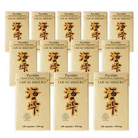 12 Bottles of Umi No Shizuku Fucoidan Capsule Pure Seaweed Extract Enhanced with Agaricus Mushroom Optimized Immune Support Health Supplement