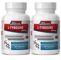 Immune Support Booster - L-TYROSINE 500MG - Vitamin B6 - Pure and Potent - tyrosine Tablets - 2 Bottles (120 Capsules)