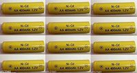 JKN Battery International 12 Solar Rechargeable Dependable AA 400mAh, 1.2V Nicd Batteries