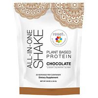 Reset360 Plant Based Pea Protein All in One Meal Replacement Shake | Gluten Free, Soy Free, Dairy Free, Low Carb, Low Sugar Shakes for Weight Loss, Chocolate, 20 Servings, 33.3oz