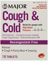 Coricidin Hbp Cough and Cold Tablets, 48 Count