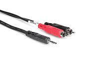 Hosa CMR-210 3.5 mm TRS to Dual RCA Stereo Breakout Cable, 10 Feet