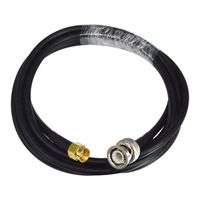 BOOBRIE SMA Cable RG58 Coaxial Cable BNC Male to SMA Male Coaxial Cable BNC Low Loss Jumper Cable for Antennas, Wireless LAN Devices, RF Coaxial Connector, RF Coaxial Cable, Wi-Fi, Radios 78.7 Inch