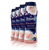 Downy Infusions in-Wash Scent Booster Beads, Romantic, White Tea & Peony, 10 Ounce, 4 Count, Pack of Four