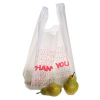 TashiBox Shopping Bags/Thank You Bags/Reusable and Disposable Grocery Bags - Measures 11.5" X 6.25" X 21", 15mic, 0.6 Mil (308 Count)