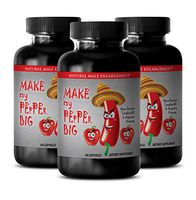 Sexual Pleasure for Men - Make My Pepper Big - Sex Supplements for Men - 3 Bottles 180 Capsules