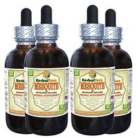 Mesquite (Prosopis Pallida) Tincture, Organic Dried Seed Pods Liquid Extract (Brand Name: HerbalTerra, Proudly Made in USA) 4x4 fl.oz (4x120 ml)