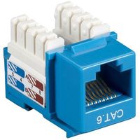 Black Box Network Services CAT6 Keystone Jack Blue 25 Pack CAT6J-BL-25PAK