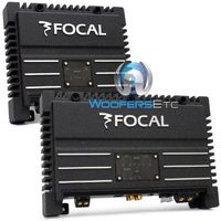 pkg Focal Solid-1 + Solid-2 = 3-Channel 700 Watt Amplifier Package Black Car Audio Amps