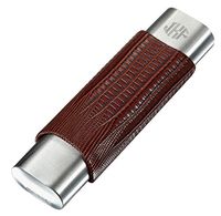 Personalized Leather Wrapped Cigar Case with Free Engraving