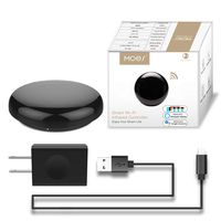 MOES WiFi Smart IR Remote Controller Smart Home Infrared Universal Remote Blaster,One for All Control AC TV DVD CD AUD SAT etc,Compatible with Alexa and Google Home,No Hub Required