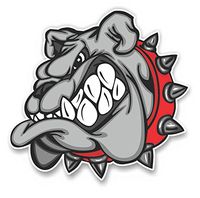 Bulldog Vinyl Die Cut Decal Bumper Sticker for Laptops Cars Trucks Windows Etc.