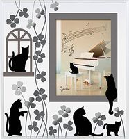 GENTIE Black Cat Glass Photo Frame Dear Cats Series G-3144BK from Japan