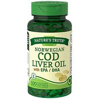 Nature's Truth Norwegian Cod Liver Oil Dietary Supplement - 100 Softgels, Pack of 6