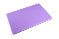 Purple Plastic Cutting Board NSF, 18 x 12 Inches, Food Allergen, Allergy and Cross Contamination
