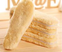 YunShuo Fluffy Sheepskin Shearling Shoe Insoles Women Man