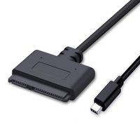 USB C to SATA Cables,USB 3.1 to 2.5" SATA III Hard Drive Adapter - SATA to USB Cable External Converter for SSD/HDD Data Transfer (Black)