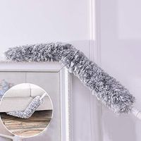 Dust Brush Washable Bendable Fluffy Extendable Pole Handle,Microfiber Feather Duster Flexible Bendable Dusting Household Cleaning Brush Supplies for Interior Roof, Ceiling Fan, Cobweb Duster, Car