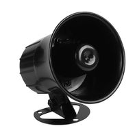 Wired Alarm Siren Horn 15W DC 6 to 12V Outdoor with Bracket for Home Security Alarm System