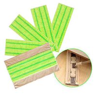 CLEANHOME Washable Mop Pad 5 Pack,Reusable Microfiber Flat Mop Replacement Head,Fit For Wooden Floor,Tile Remove Pet Hairs