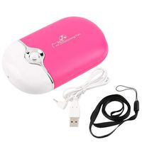 Apstour Mini USB Fan Air Conditioning Refrigeration Blower Dryer Fan Eyelash Fan (Rose)