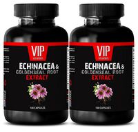 Immunity Complex - ECHINACEA and GOLDENSEAL Root Extract - Echinacea Root Extract - 2 Bottles 200 Capsules