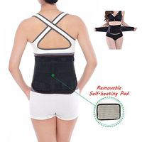 Back Brace Support Belt for Men and Women - Adjustable Lumbar Lower Back Support Massage Brace Self-heating Magnetic Therapy Belt - Helps Relieve Lower Back Pain And Stress (L)