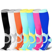 Bluemaple Compression Socks Women & Men- Premium Quality Bundle with 8 Options, Moisture Absorbing Fashionable Socks