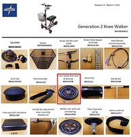 Front Wheel (Pair) for Medline MDS86000G2 Weil Knee Walker (Generation 2) (Pair)