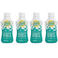 Lemi Shine, Shine + Dry Rinse, Natural Rinse Aid, Powered by 100% Natural Citric Extracts for Spotless + Shiny Dry Dishes Even in Hard Water, 8.45 oz. - 4 Pack
