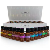 Alyees Aromatherapy Essential Oils -100% Pure Premium Theraputic Grade Sampler Gift Set/Pack - Best Variety 14-10ml Oils Kit - Unlock The Power Of Natural Healing ! (14 set)