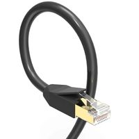 Vandesail Cat 8 Ethernet Cable, 2 Pack 10 ft RJ45 LAN Internet Cable, 20Gbps 2000Mhz Shielded Network Cord (Cat8-3m/10ft, Black-2Pack)