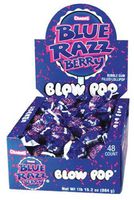 Charms Blow Pops Blue Razz Berry Flavor, 48-Count Box