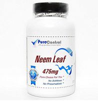 Neem Leaf 475mg // 100 Capsules // Pure // by PureControl Supplements