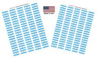 Made in USA! 100 Country Flag 1.5" x 1" Self Adhesive World Flag Stickers, Two Sheets of 50, 100 Sticker Flags Total (Argentina)