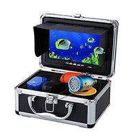 JOYWEE Portable 7 inch LCD Monitor Fish Finder Waterproof Underwater HD 1000TVL Fishing Camera 50M Cable 12pcs IR Infrared LED for Ice,Lake and Boat Fishing