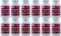 Simethicone 180 mg 2160 Softgels Anti-Gas Generic for Phazyme Ultra Strength Fast Relief of Stomach Gas and Bloating 180 Gelcaps per Bottle Pack of 12 Total 2160 Gelcaps