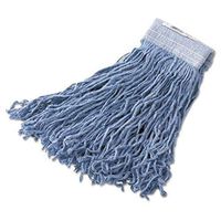 Synthetic Wet Mop Heads with 5" Blue Headband in Blue