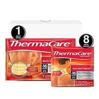 ThermaCare Advanced Neck Pain and Back Pain (L-XL Size) Combo Pack (8 Neck Wraps, 1 Back Wrap) Heatwraps, Up to 16 Hours of Pain Relief, Neck & Wrist & Shoulder Use, Lower Back & Hip Use