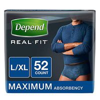 Product of Depend Real-Fit Incontinence Underwear for Men with Maximum Absorbenc