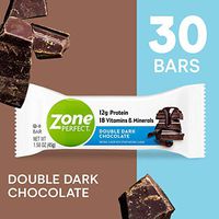 ZonePerfect Protein Bars, Double Dark Chocolate, High Protein, With Vitamins & Minerals, 1.58 Ounce (30 Count)