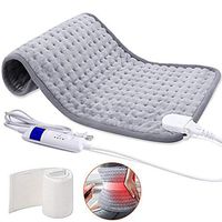 Heating Pad, VSADEY Electric Heating Pads for Back Neck Pain with Auto Shut-Off and 3 Temperature Settings Function, Ideal for Shoulder Pain Cramps and Sore Muscles - 12" x 24"
