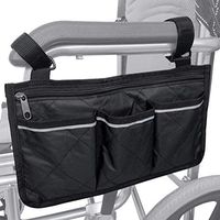 Best Walker Wheelchair Travel Armrest Side Carry Pouch Bag with Reflective Strip by Brian Global