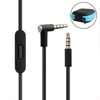 Beats Headphones Cord Beats Cord Replacement Aux Cord with Inline Mic and Volume Control for Beats by Dr Dre Headphones Solo/Studio/Pro/Detox/Wireless/Mixr/Executive/Pill (Black+Storage Case)