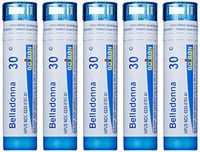Boiron Belladonna 30C (Pack of 5), Homeopathic Medicine for Fever