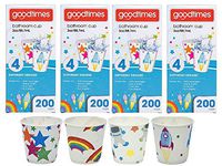 Goodtimes Bathroom Cups, 3 oz 200 ea, Assorted designs (4, Childrens)