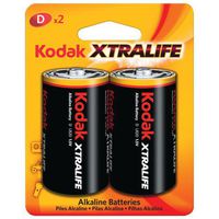 Kodak Kd-2 30830011 Xtralife (tm) Alkaline Batteries (d; 2 Pk)