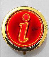 BlackKey Letter I 3-Compartment Decorative Pocket Gift Box Case Organizer for Pill, Color 2 -1371