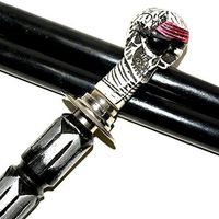 Nautical Gift Decor Skull Walking Stick with Black Beechwood Shaft