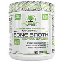 Bone Broth + Collagen Protein Powder - Natural & Pure | Paleo & Keto Friendly | Gluten Free, Low Carb & Non GMO Grass Fed Pasture Raised Bovine, Premium Gut Health
